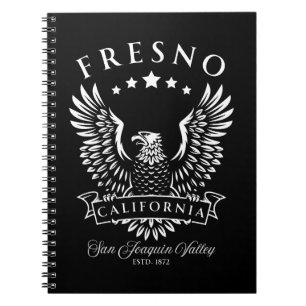 Fresno San Joaquin Valley California Vintage Eagle Notebook