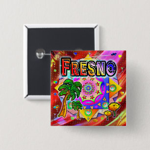 Fresno Tropical Friends Button