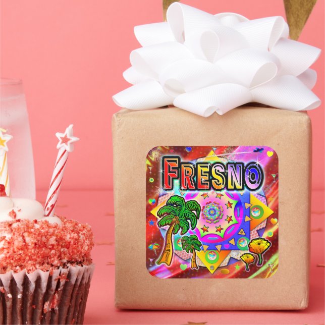 Fresno Tropical Friends Sticker (Party)