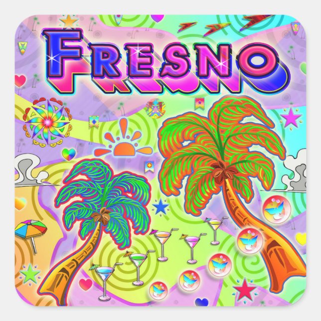 Fresno Vacation Target Sticker (Front)