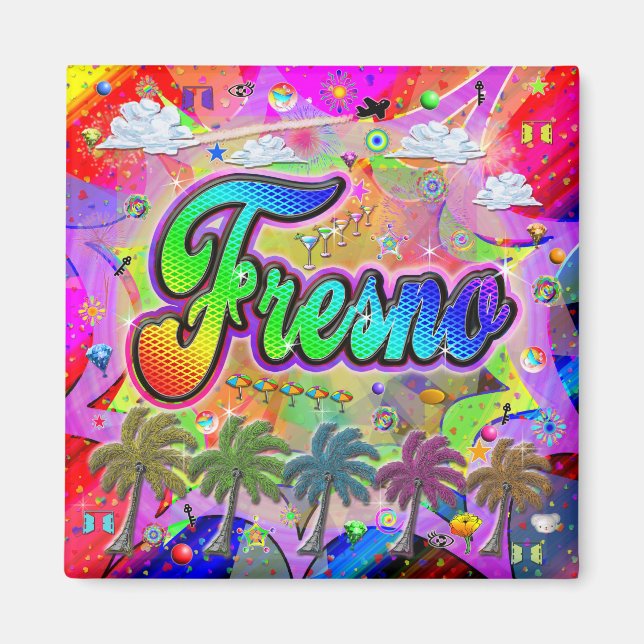 Fresno Vista Express Magnet (Front)