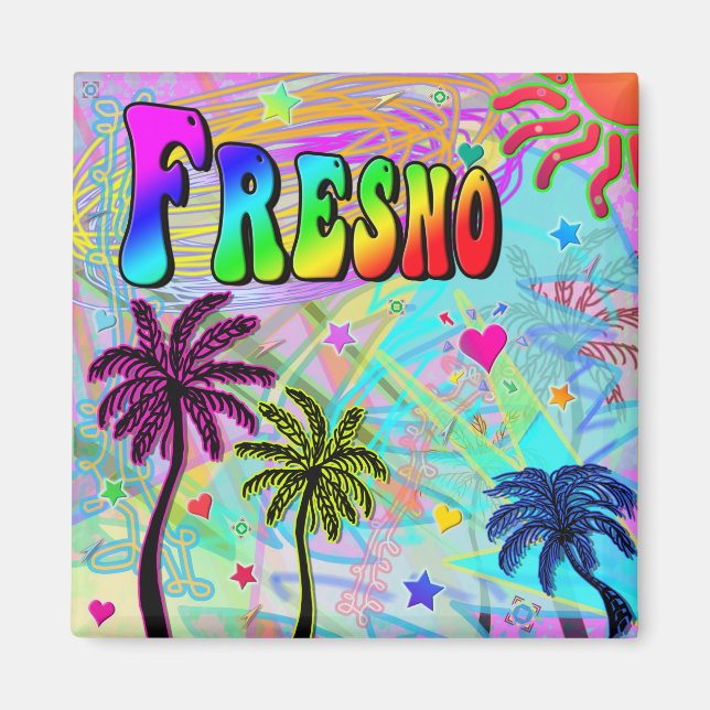 Fresno Vivid Romance Magnet (Front)