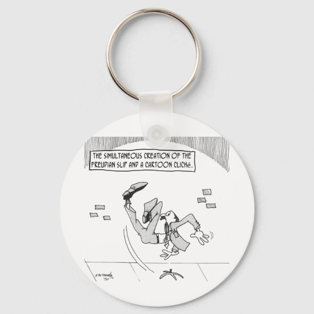 Freud Cartoon 3169 Key Ring (Front)