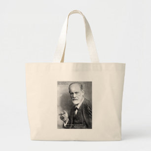 Freud Crazy Lovers Love Quote Gifts Cards Etc Large Tote Bag