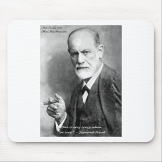 Freud Crazy Lovers Love Quote Gifts Cards Etc Mouse Mat