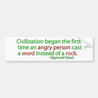 Freud on civilisation bumper sticker