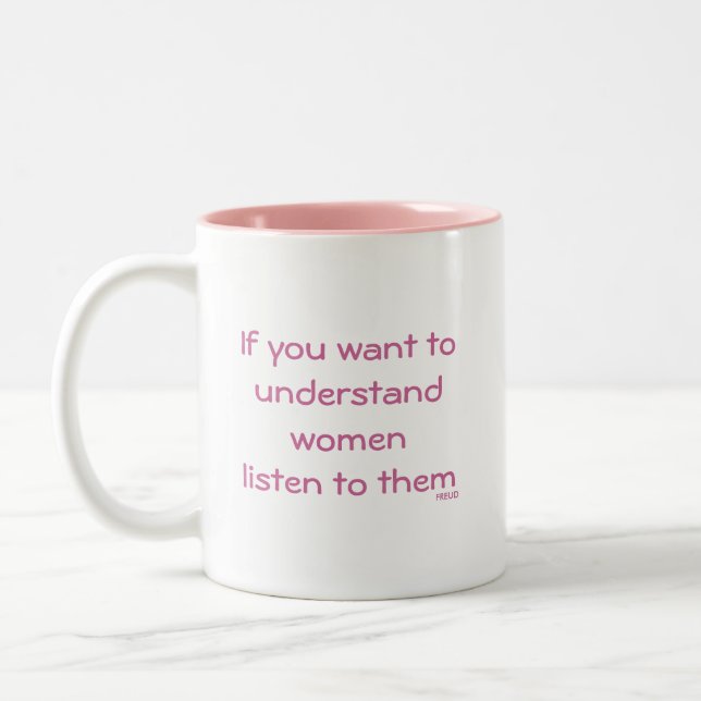 Freud Quote Two-Tone Coffee Mug (Left)