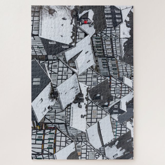 Freudenberg's half-timbered houses in Siegerland Jigsaw Puzzle (Vertical)