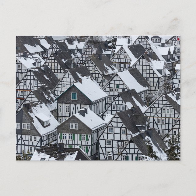 Freudenberg's half-timbered houses in Siegerland Postcard (Front)