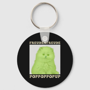 Freudenfreude Poppoppop Up Feline Lover Cat Key Ring