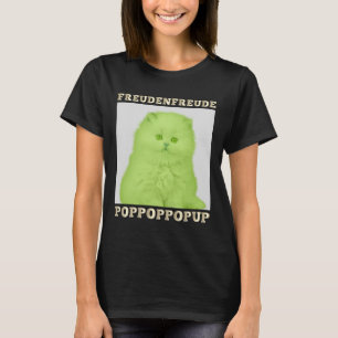 Freudenfreude Poppoppop Up Feline Lover Cat T-Shirt