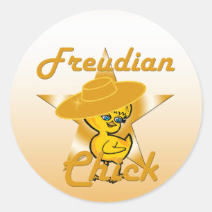 Freudian Chick #10 Classic Round Sticker
