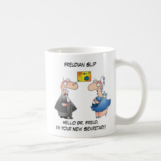 FREUDIAN SLIP by April McCallum Coffee Mug (Right)