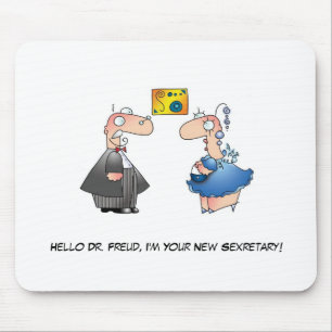 FREUDIAN SLIP by April McCallum Mouse Mat