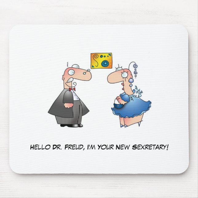 FREUDIAN SLIP by April McCallum Mouse Mat (Front)