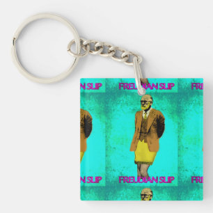 Freudian Slip Grunge Pop Art Meme Key Ring