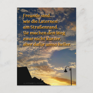 Freunde sind.. Postkarte Freundschaftsgruß Postcard