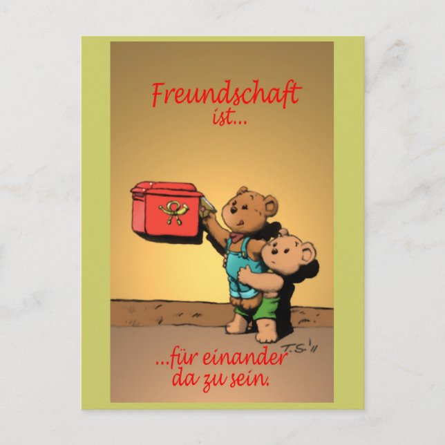 Freundschaft ist... postcard (Front)