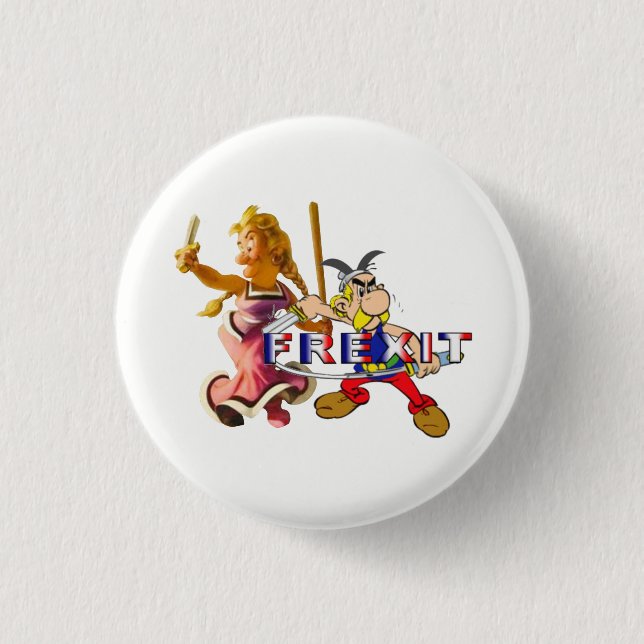 frexit 3 cm round badge (Front)