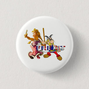 frexit 3 cm round badge