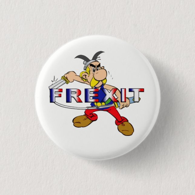 frexit 3 cm round badge (Front)