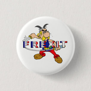 frexit 3 cm round badge