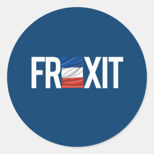 FREXIT -- -  CLASSIC ROUND STICKER