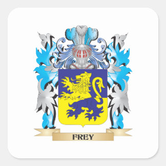 Frey Coat of Arms - Family Crest Square Sticker