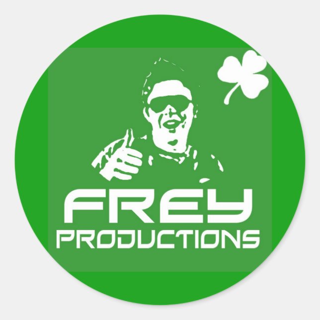 Frey Productions Green Sticker (Front)