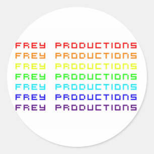 Frey Productions Rainbow Letters Sticker
