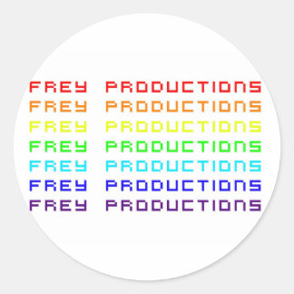 Frey Productions Rainbow Letters Sticker