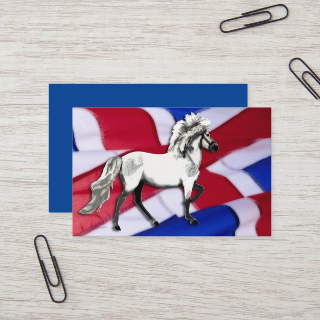 Freya Icelandic Horse Business Card (Front/Back In Situ)