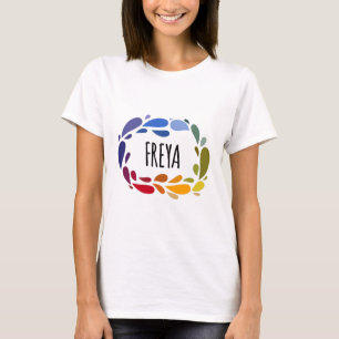Freya Name Cute Colourful Gift Named Freya T-Shirt