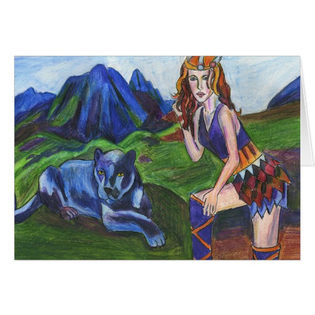 Freya of the Valkyries Card (Front Horizontal)