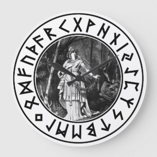 Freya Shield Large Clock