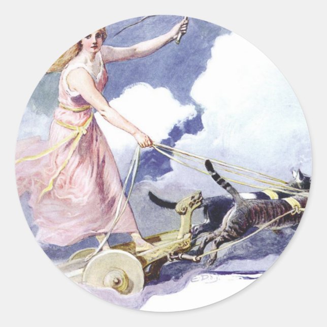Freyja Classic Round Sticker (Front)