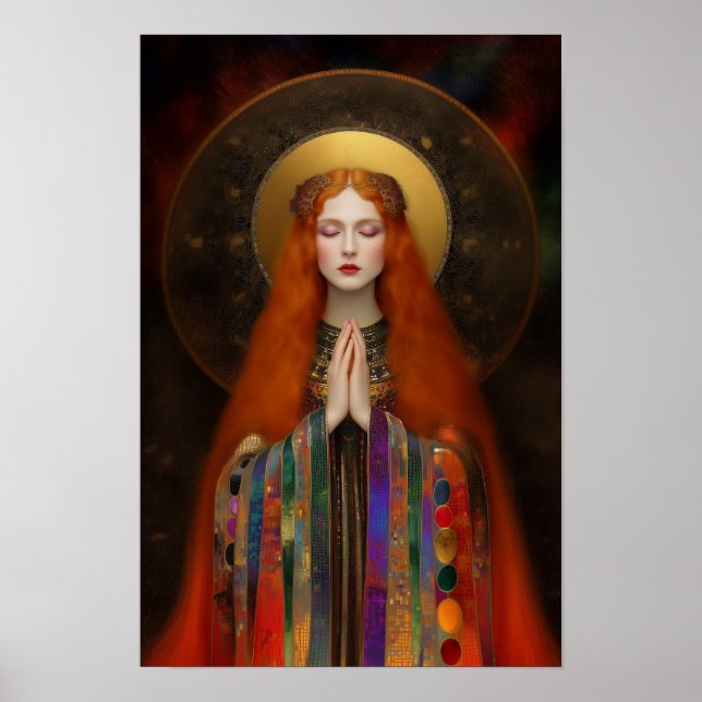 Freyja Goddess of Magic Love and Beauty Art Poster (Front)