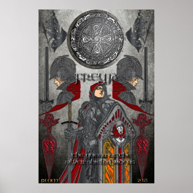Freyjr Queen Silver Shieldmaidens Poster (Front)
