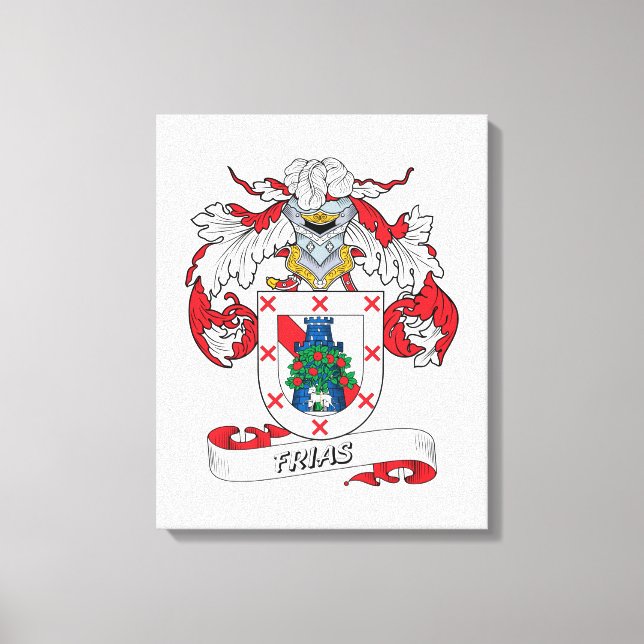 Frias Family Crest Canvas Print (Front)