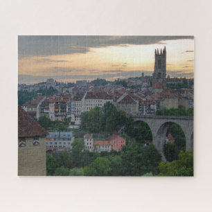 Fribourg Sunset Jigsaw Puzzle