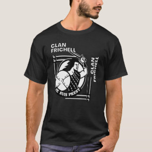 Frichell Clan Gaelic Motto Swordsman T-Shirt