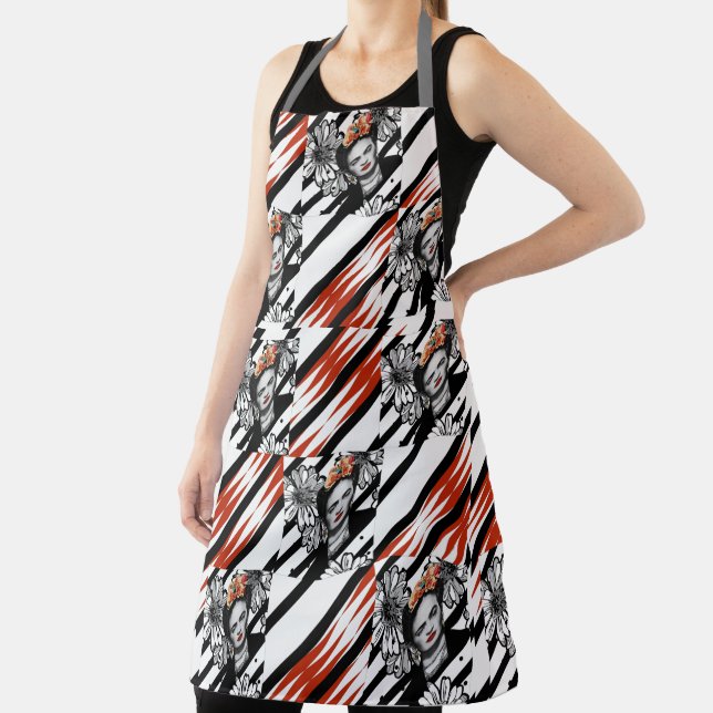FRIDA BLACK RED Apron (Insitu)