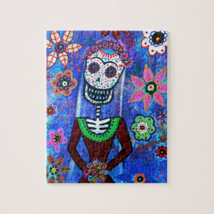 Frida Brida Day of the Dead Jigsaw Puzzle