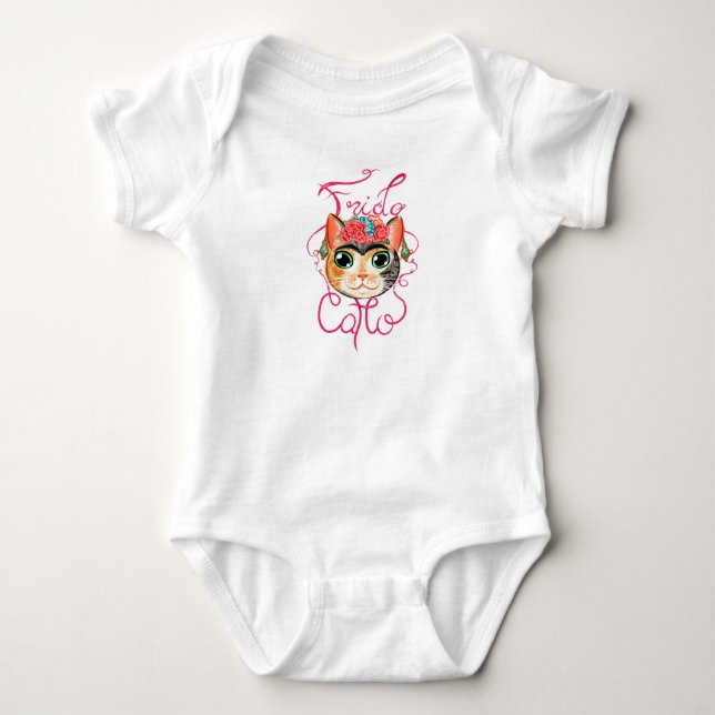 Frida Catlo Baby Bodysuit (Front)