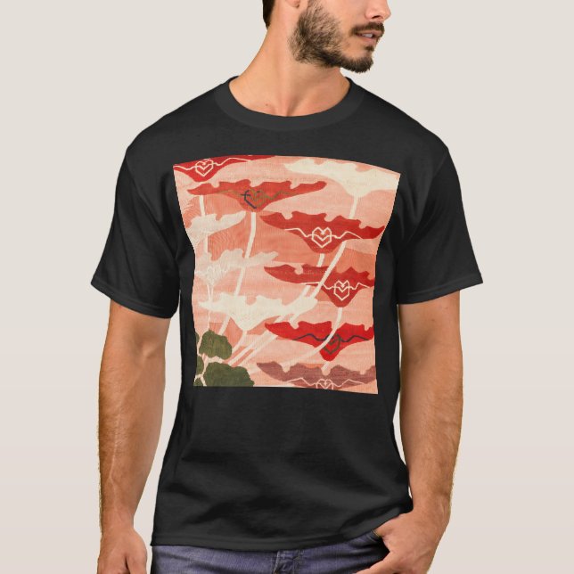 Frida Hansen Pink Art Nouveau Textile T-Shirt (Front)