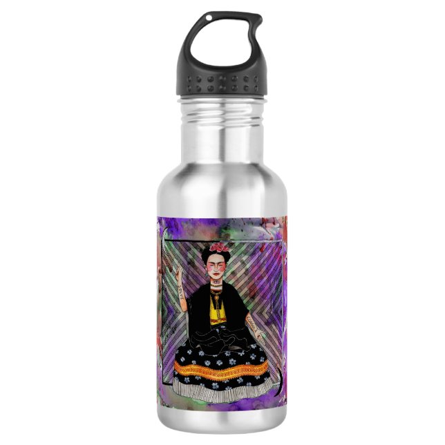 Frida Kahlo 710 Ml Water Bottle (Front)
