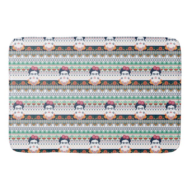 Frida Kahlo | Aztec Bath Mat (Front)
