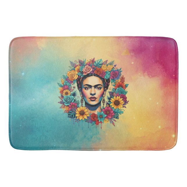 Frida Kahlo Bath Mat (Front)