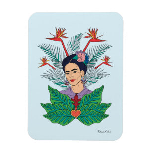 Frida Kahlo   Birds of Paradise Floral Graphic Magnet
