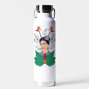 Frida Kahlo   Birds of Paradise Floral Graphic Water Bottle